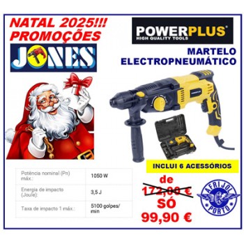 MARTELO ELECTROPNEUMÁTICO POWERPLUS 1050 WATTS